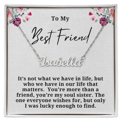 Soul Sister Personalized Name Necklace