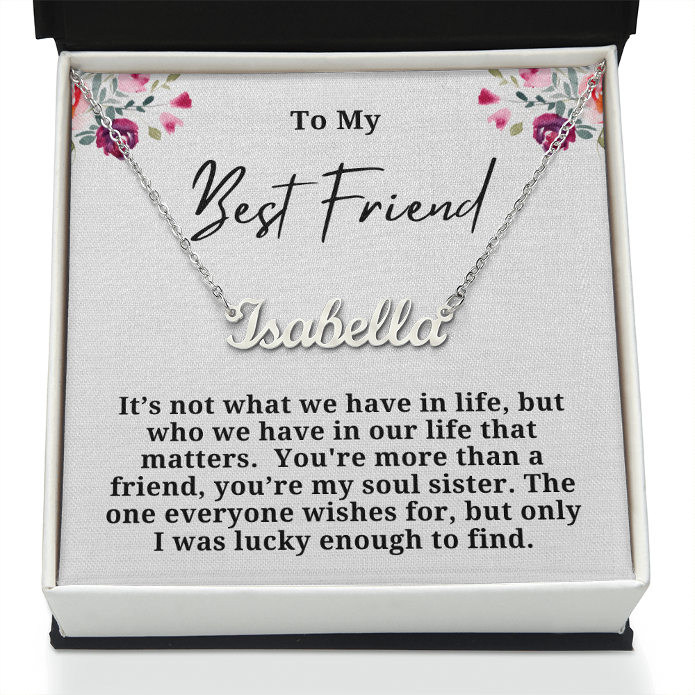 Soul Sister Personalized Name Necklace