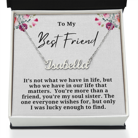 Soul Sister Personalized Name Necklace