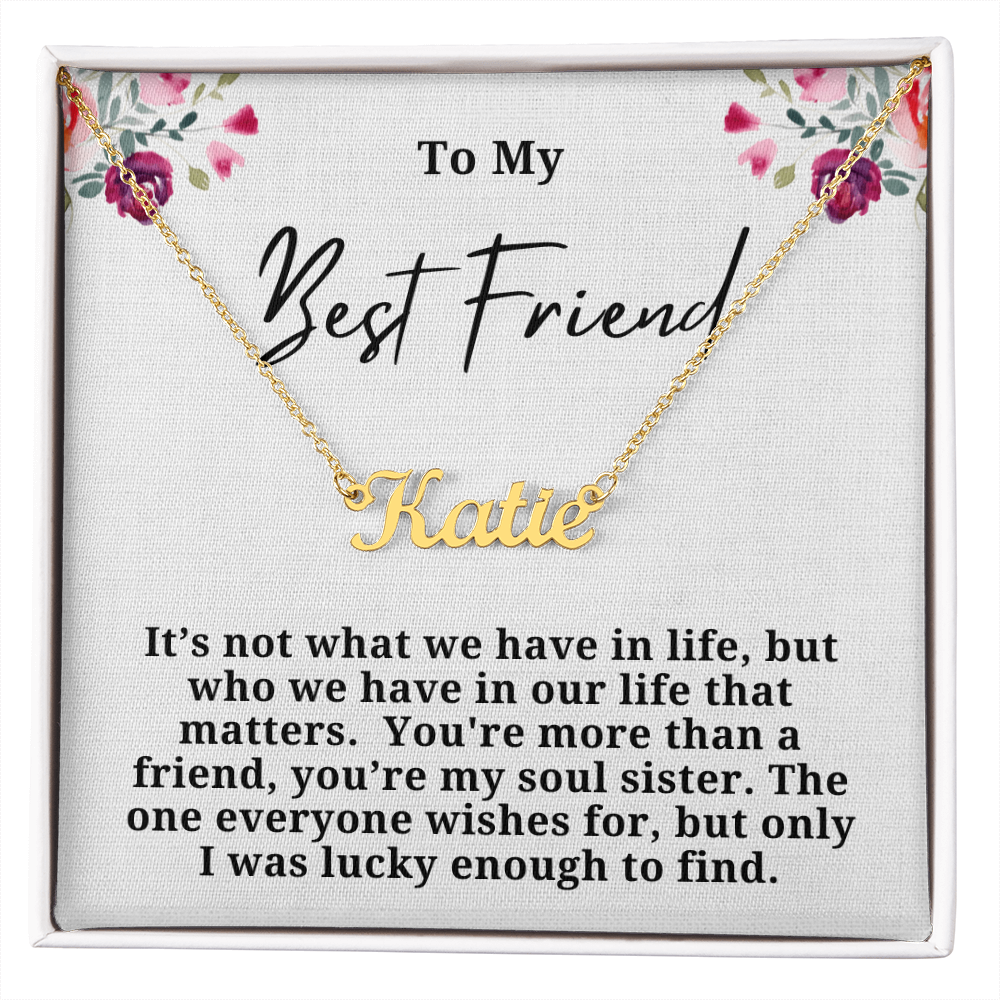 Soul Sister Personalized Name Necklace