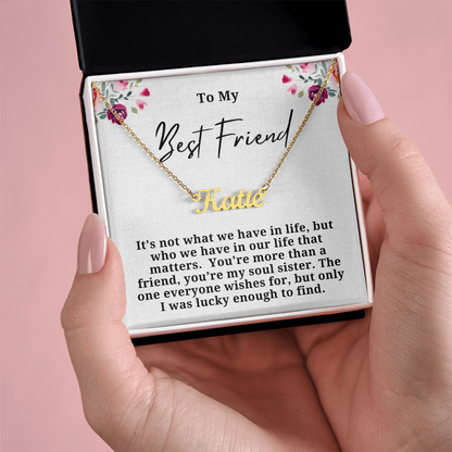 Soul Sister Personalized Name Necklace
