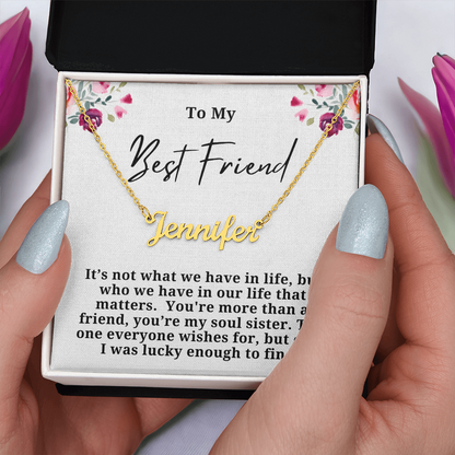 Soul Sister Personalized Name Necklace
