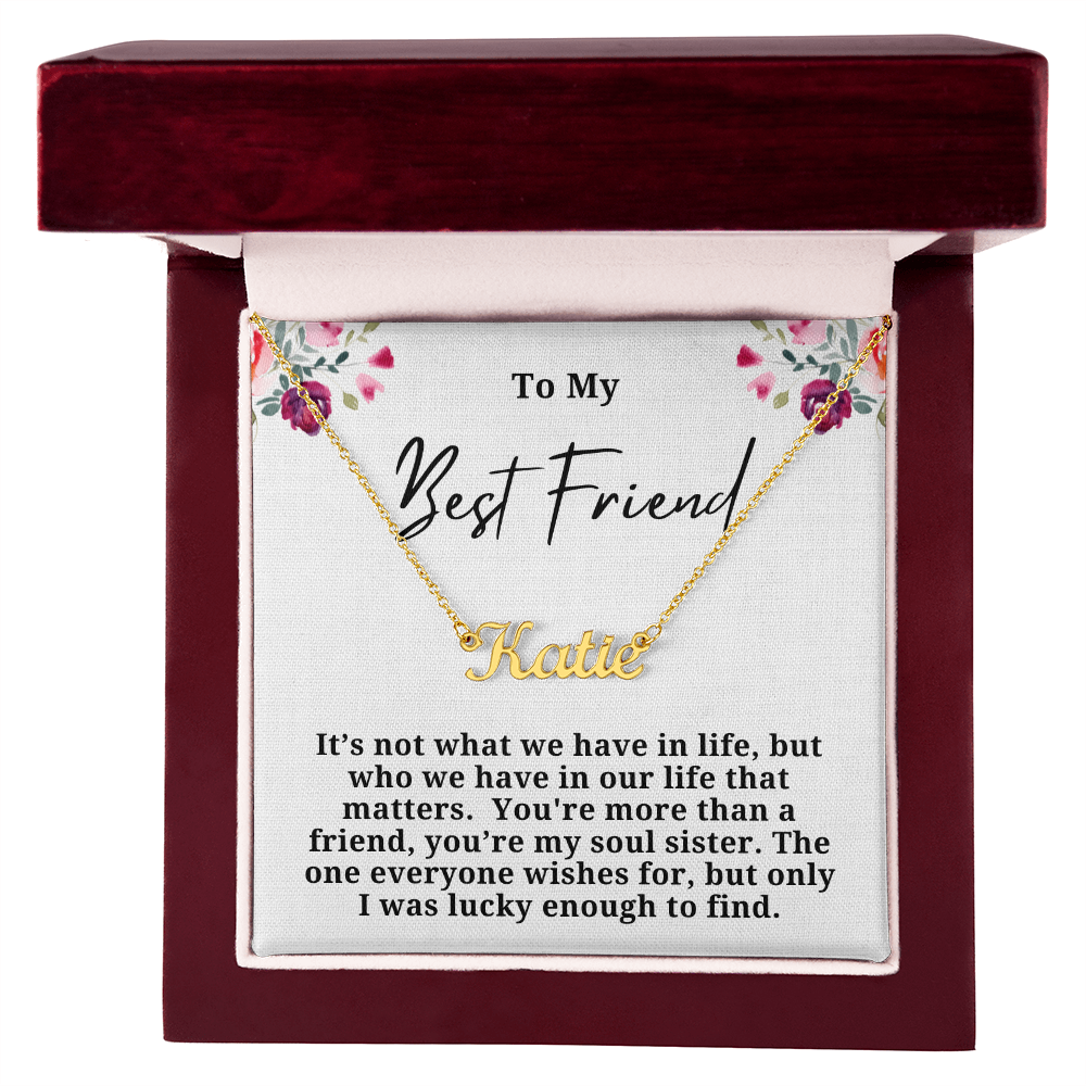 Soul Sister Personalized Name Necklace