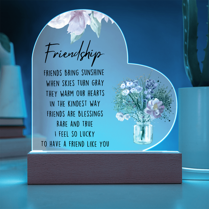 Lucky To Have  A Friend Like You Acrylic