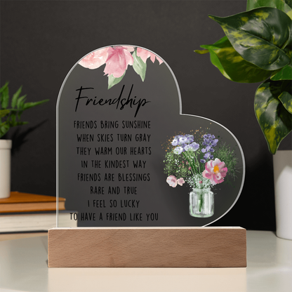 Lucky To Have  A Friend Like You Acrylic