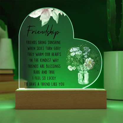 Lucky To Have  A Friend Like You Acrylic