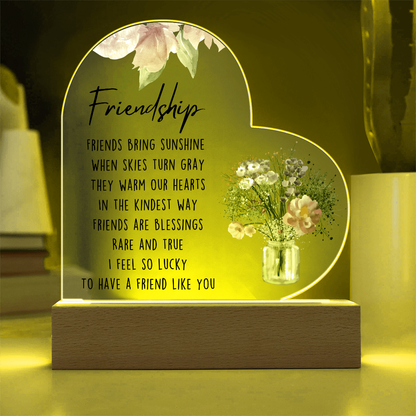 Lucky To Have  A Friend Like You Acrylic