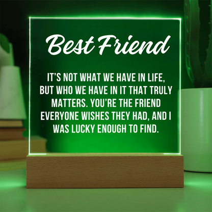 Lucky To Find Best Friend Acrylic