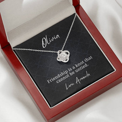 Personalized Friendship Cannot Be Untied Necklace