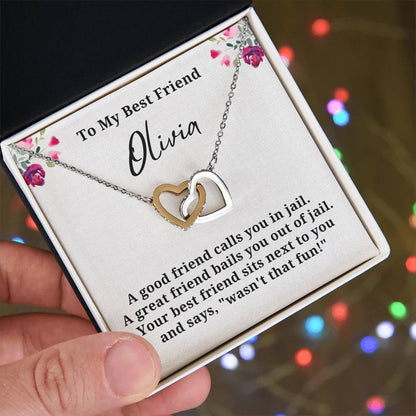 Best Friend Personalized Name Necklace