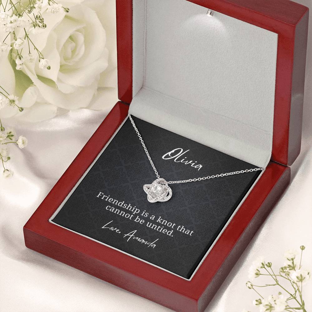 Personalized Friendship Cannot Be Untied Necklace