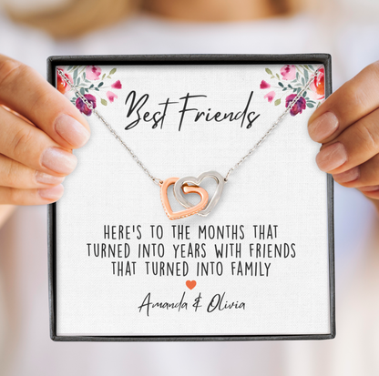 Personalized Friends That Turned Into Family Necklace