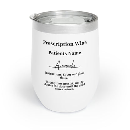 Personalized Prescription Wine Tumbler