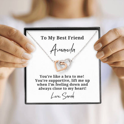 Personalized Best Friend Close To My Heart Funny Necklace