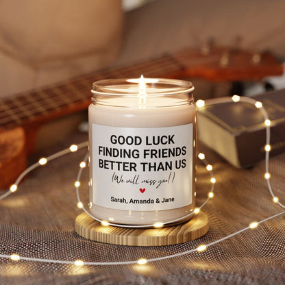 Funny Personalized Friend Leaving Candle