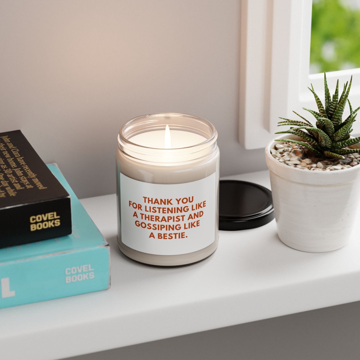 Funny Therapist Best Friend Scented Soy Candle, 9oz
