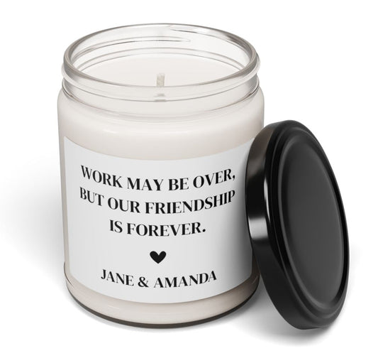 Personalized Retirement Scented Soy Candle, 9oz