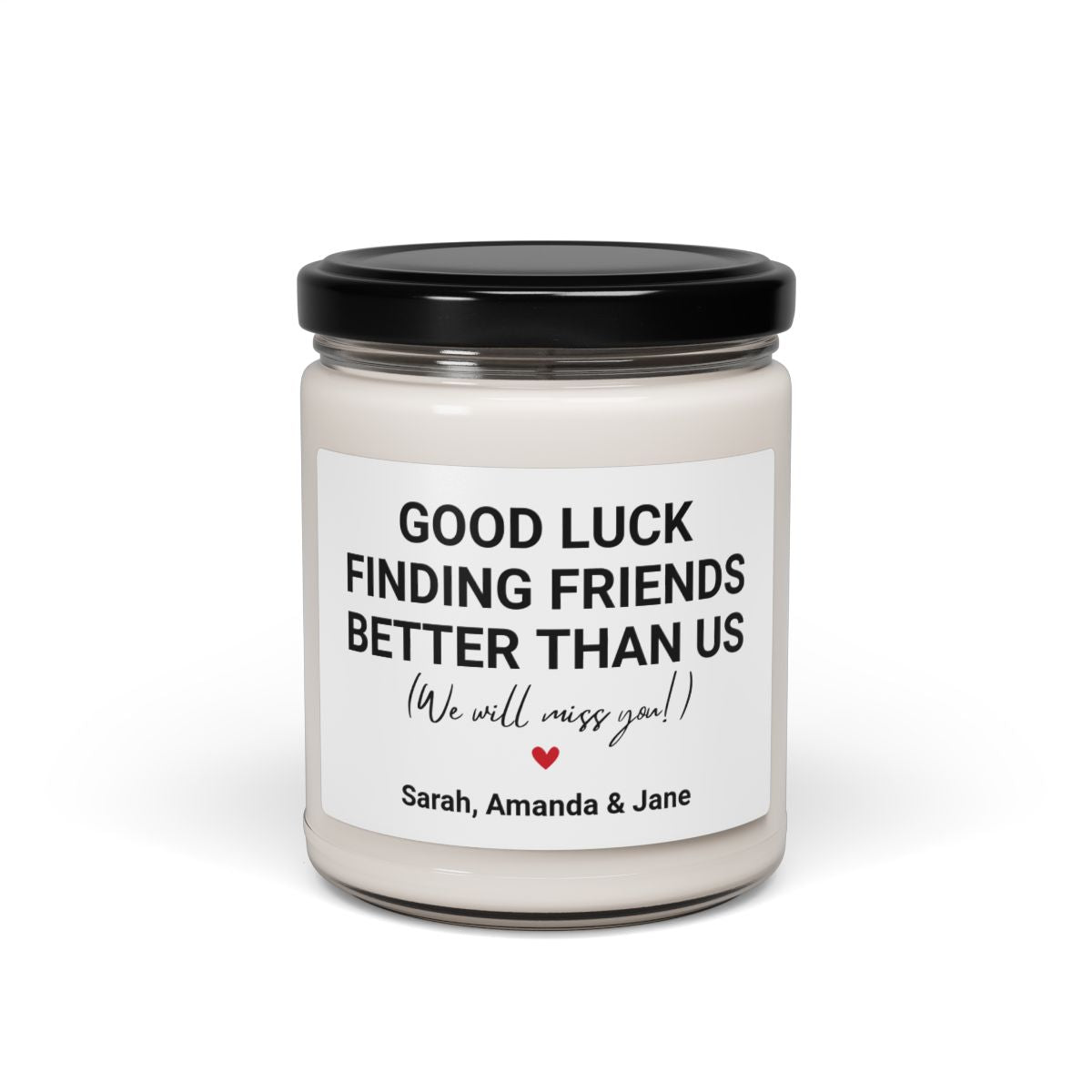 Funny Personalized Friend Leaving Candle