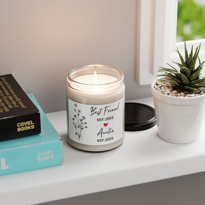 Personalized Best Friend to Auntie Candle