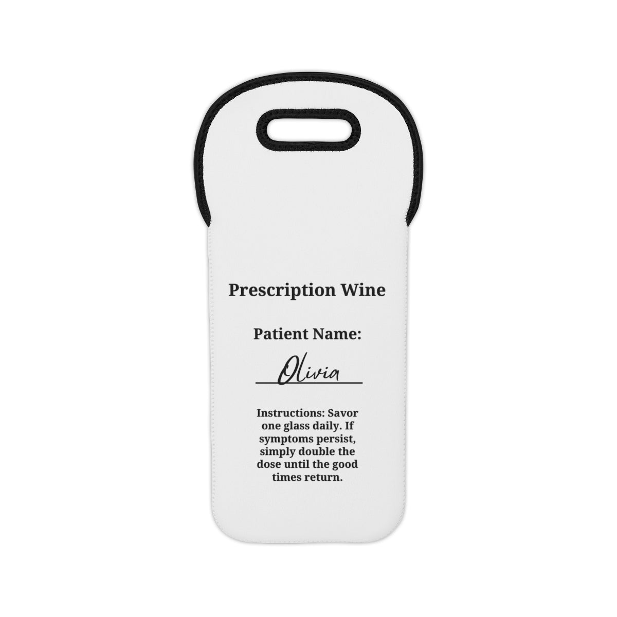 Personalized Wine Tote Bag